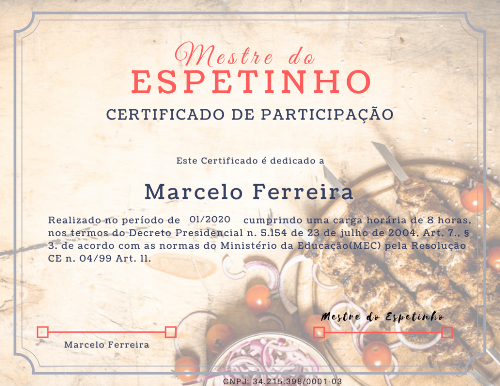 Certificado Espetinho